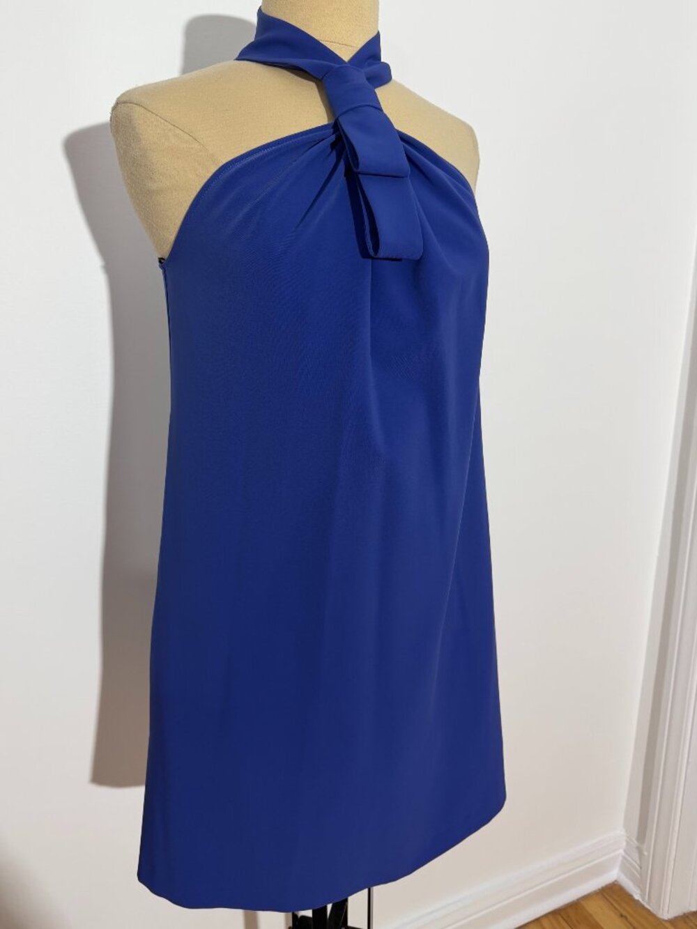 Love Moschino Royal Blue Halterneck Dress